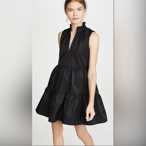 Amanda Uprichard Black Sleeveless Mini Dress